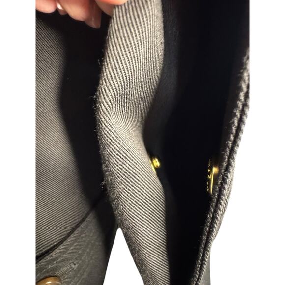 Barbour NWT Greta Belted Water Resistant Twill Trench Coat in Black Size 14 - Picture 7 of 14